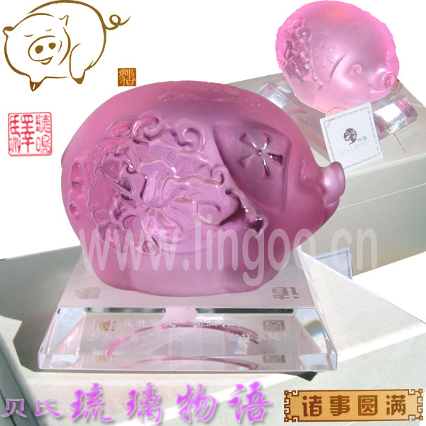 猪宝宝■猪年礼品之诸事圆满■贝氏琉璃物语