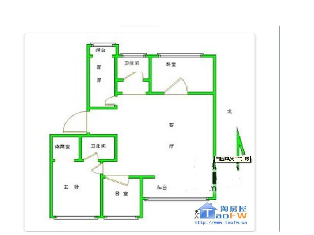 回龙观精装两卧和客厅南向落地窗大三居室便宜出售 13241867046 李先生