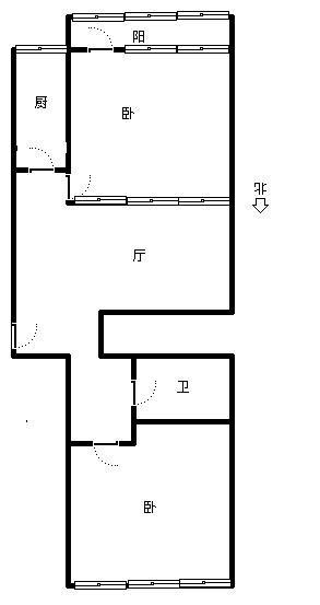 慧华苑 81平米 76万 4/6 南北 中装