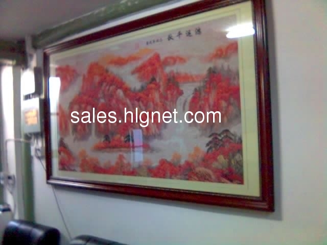 十字绣成品《鸿运千秋》出售