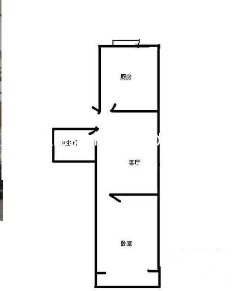 急售慧华苑小区55平米正规一居室!