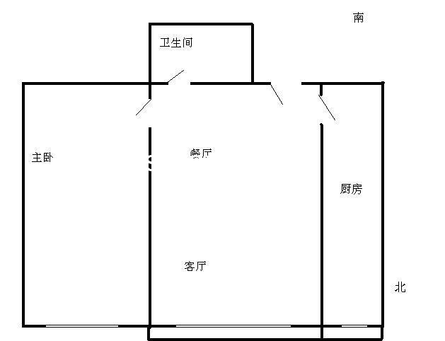 新龙城出售57平米一居室115万精装修